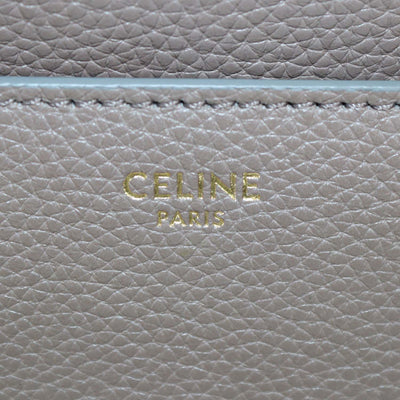 Celine Beige Leather Medium 16 Top Handle Bag