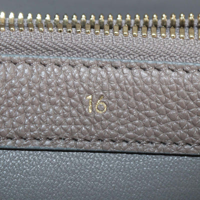Celine Beige Leather Medium 16 Top Handle Bag