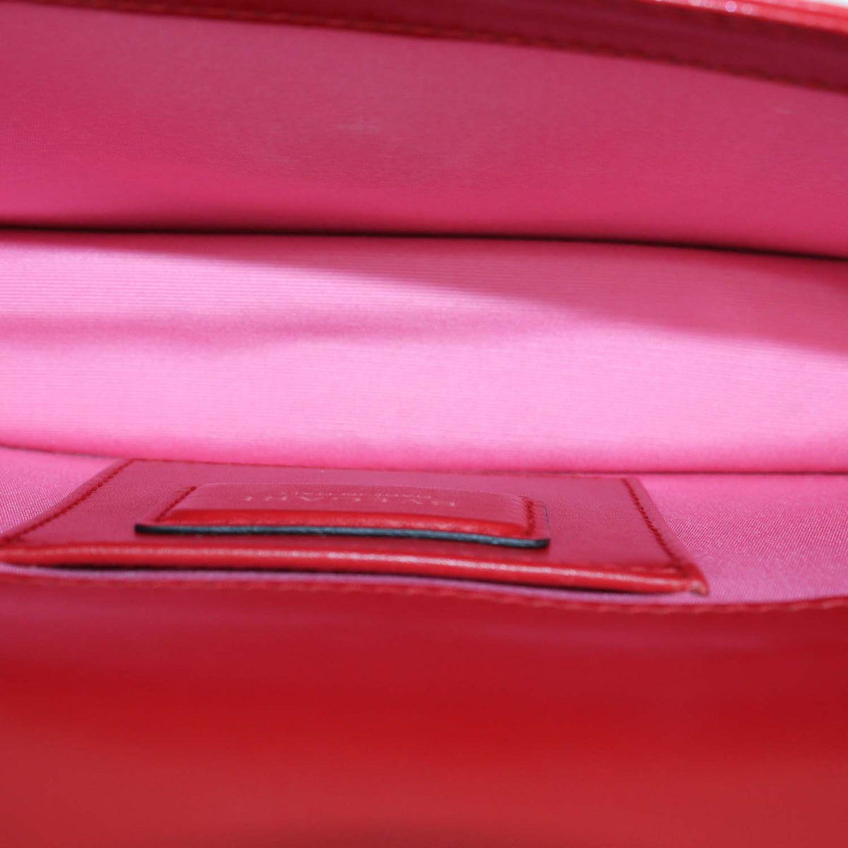 Bvlgari Red Leather Serpenti Forever Shoulder Bag