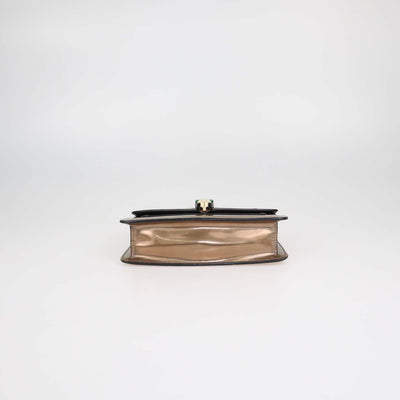 Bvlgari Bronze Patent Leather Serpenti Forever Shoulder Bag