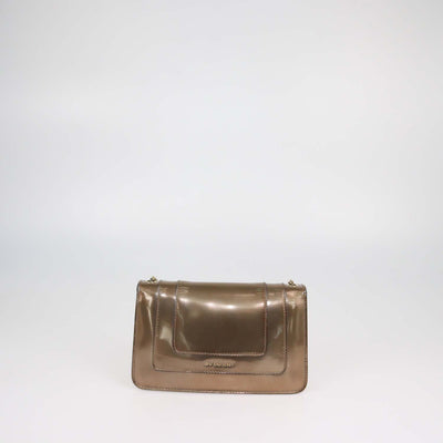 Bvlgari Bronze Patent Leather Serpenti Forever Shoulder Bag