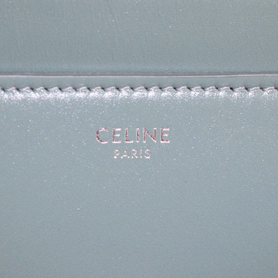 Celine Celadon Leather Small Classique 16 Top Handle Bag Womens Celine 