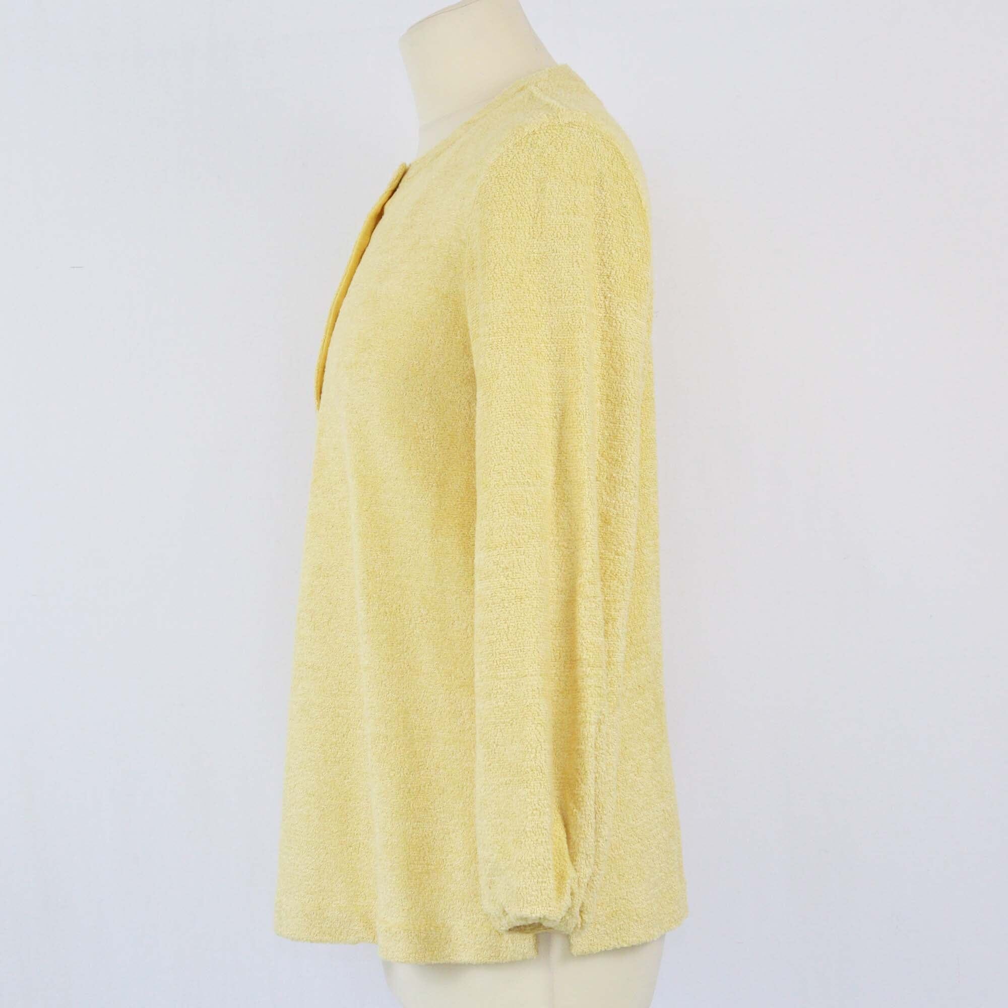 Loro Piana Yellow Terry Blouse Womens Loro Piana 