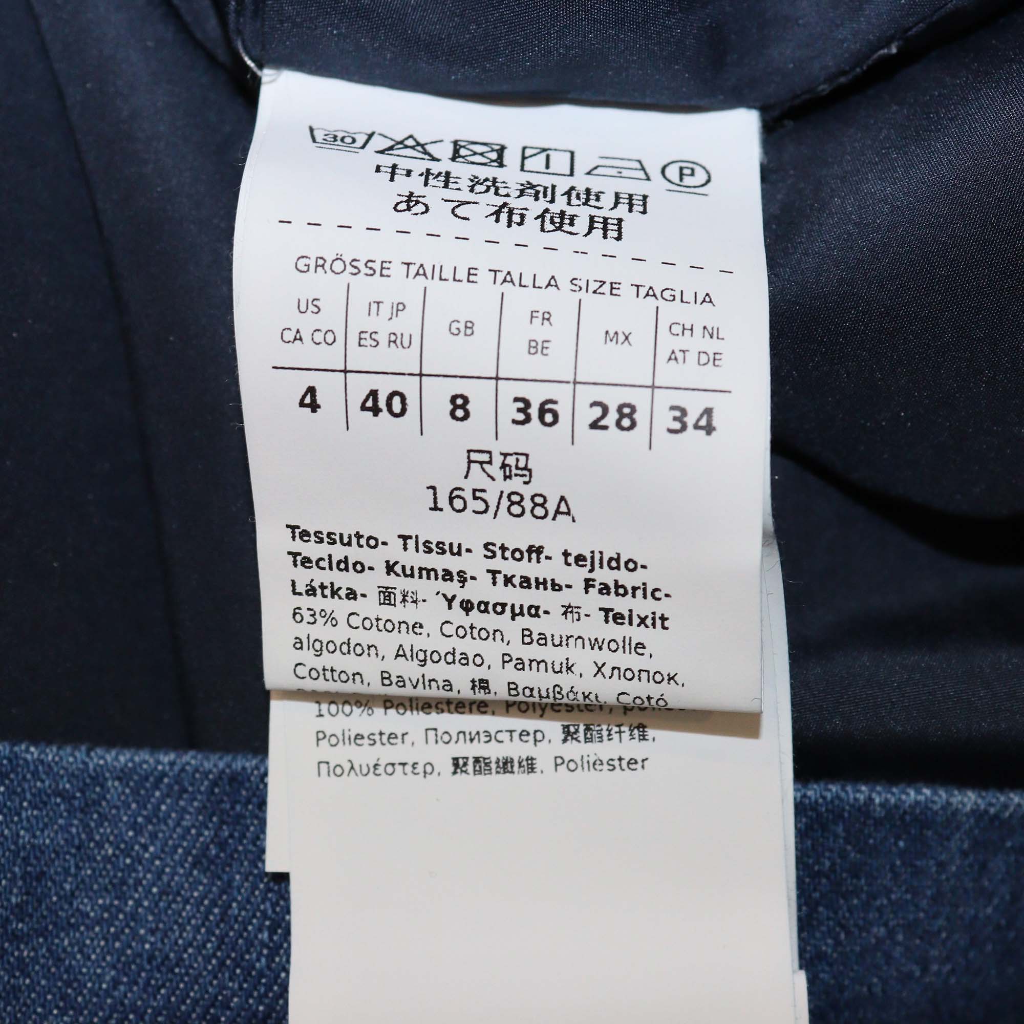 Marella Blue Denim Single Breasted Blazer