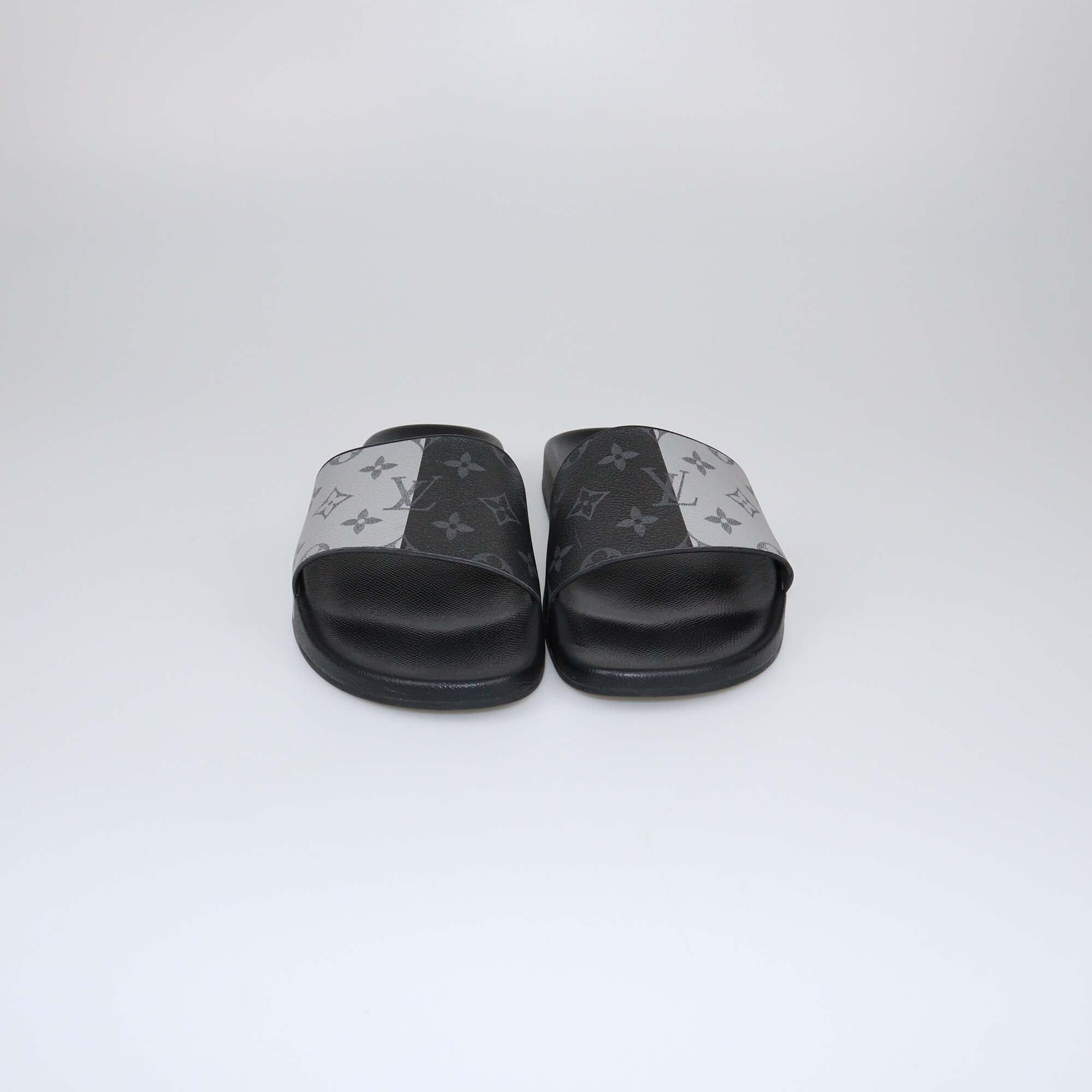 Louis Vuitton Monogram Eclipse Split Waterfront Mules Mens Louis Vuitton 