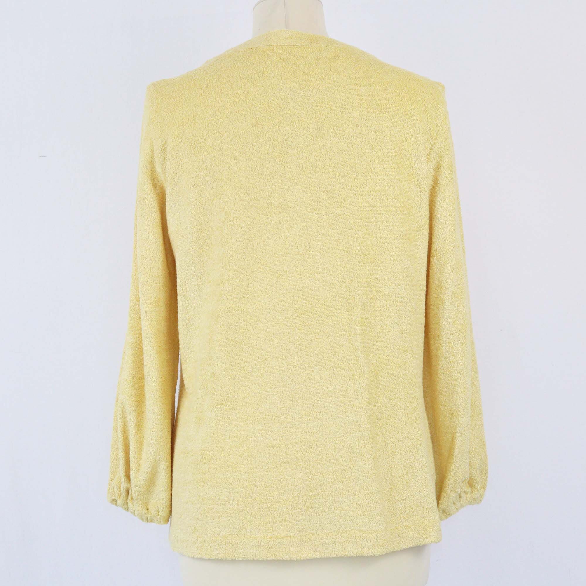 Loro Piana Yellow Terry Blouse Womens Loro Piana 