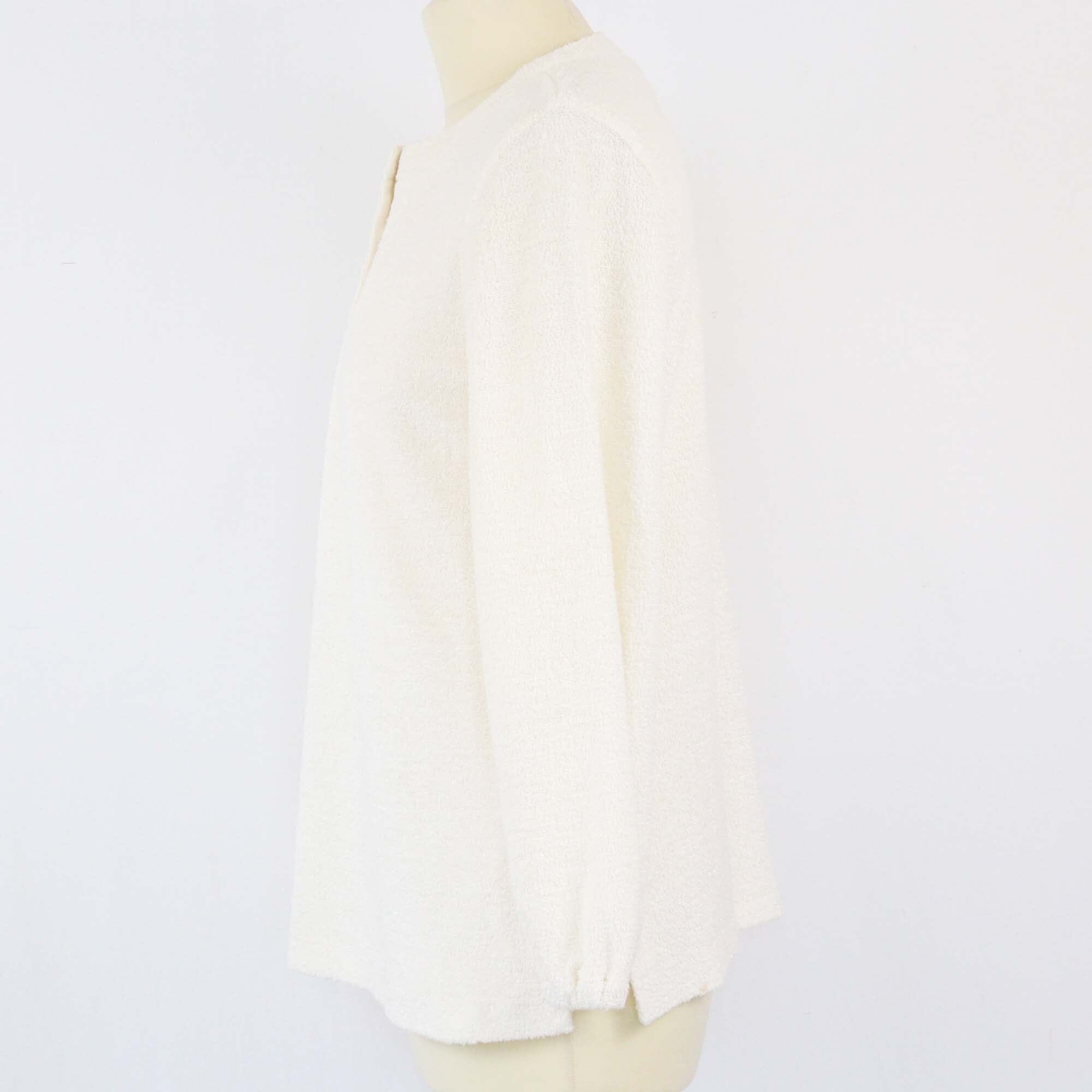 Loro Piana Off White Terry Blouse Womens Loro Piana 