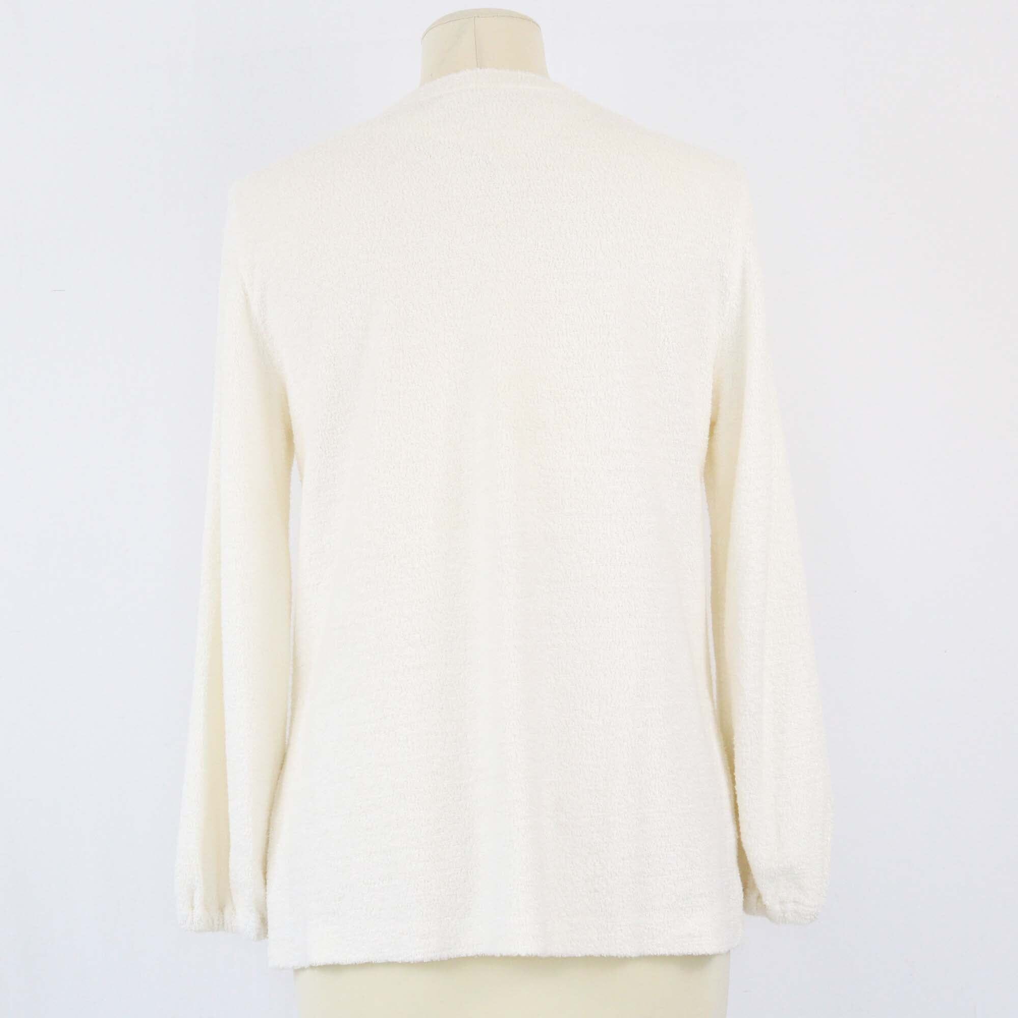 Loro Piana Off White Terry Blouse Womens Loro Piana 