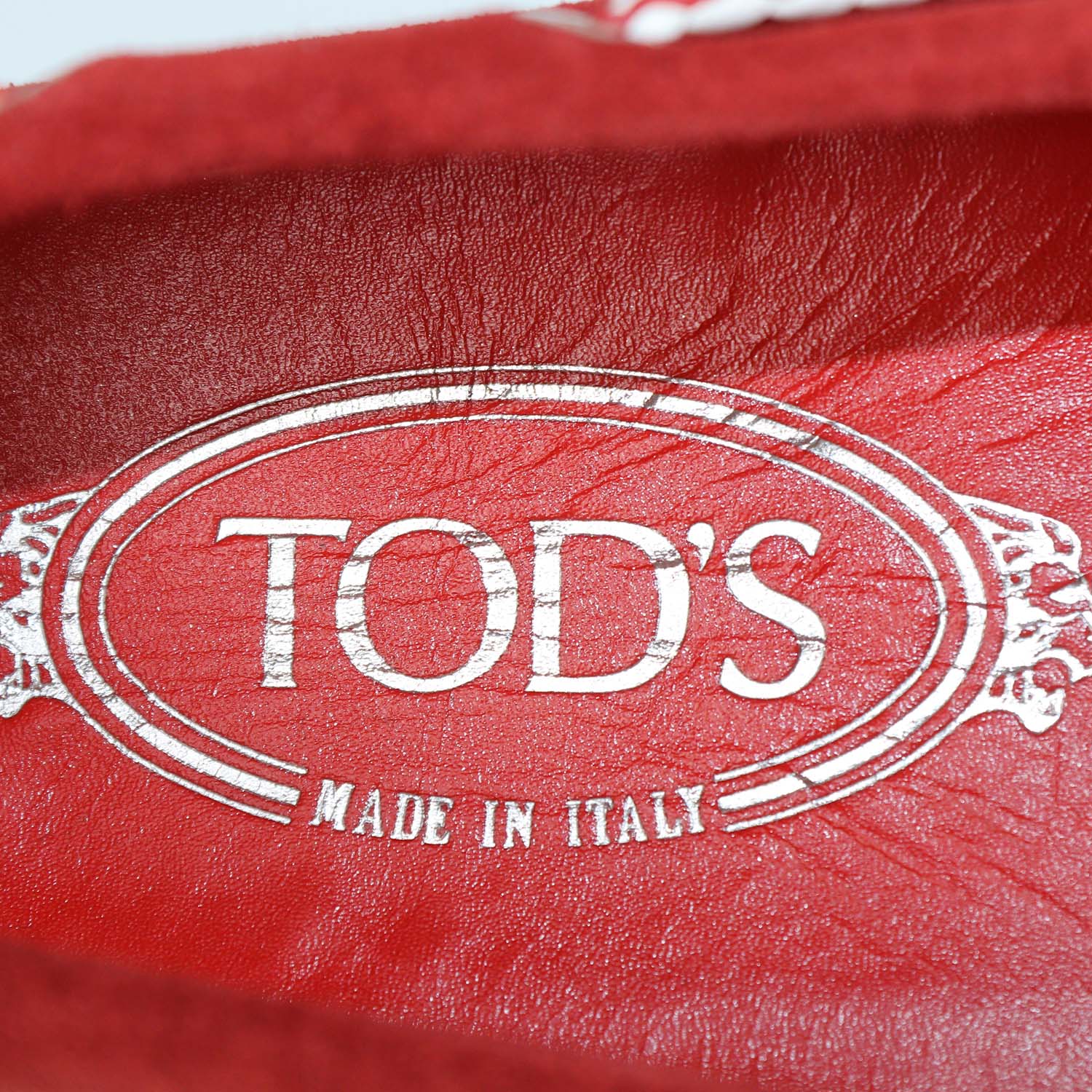Tod's Red Suede Gommino Loafers
