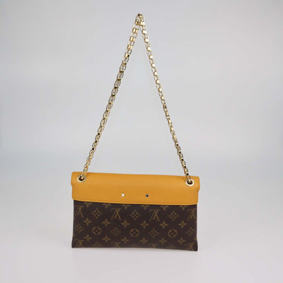 Louis Vuitton Safran Monogram Canvas and Leather Pallas Chain Bag