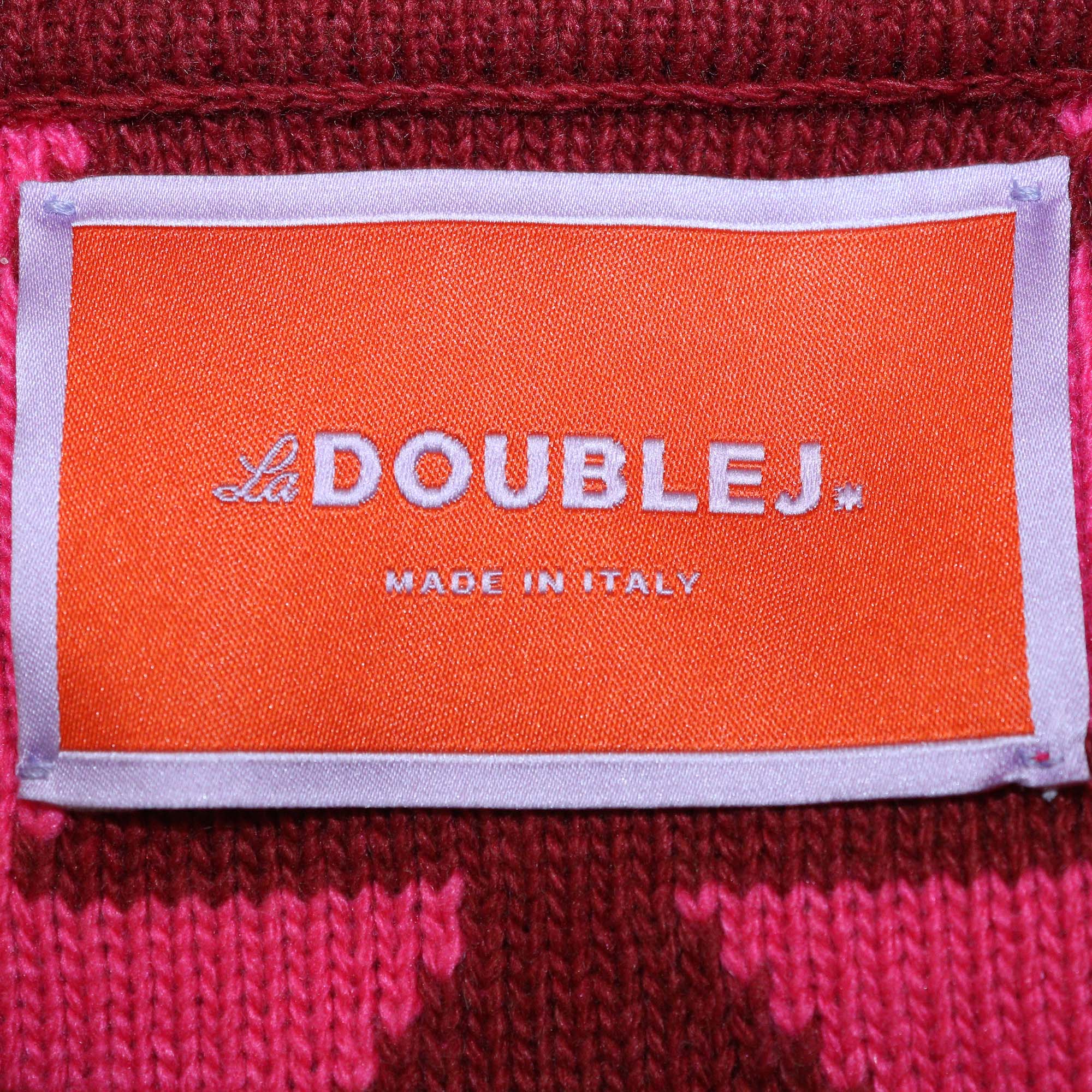 La DoubleJ Multicolor Jacquard Blend Fabric Trine Knit Maxi Dress