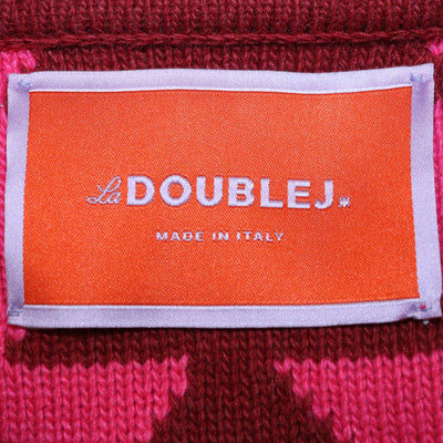 La DoubleJ Multicolor Jacquard Blend Fabric Trine Knit Maxi Dress