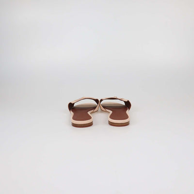 Loro Piana Pink Suede Summer Charms Flat Sandals
