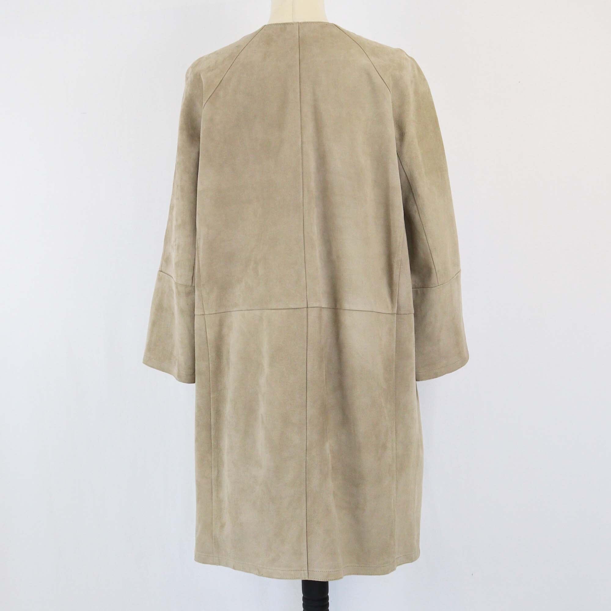 S Max Mara Beige Mid Length Coat Womens S Max Mara 