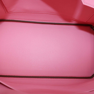 Hermes Rose Confetti Epsom Leather Palladium Hardware Birkin 30 Bag