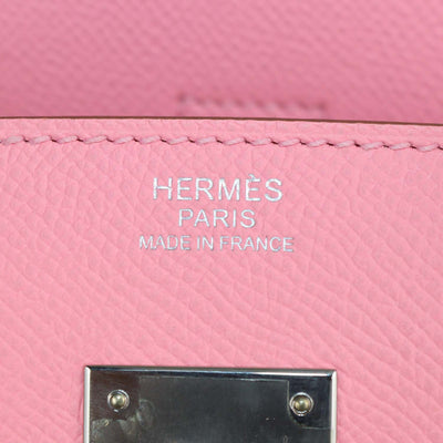 Hermes Rose Confetti Epsom Leather Palladium Hardware Birkin 30 Bag