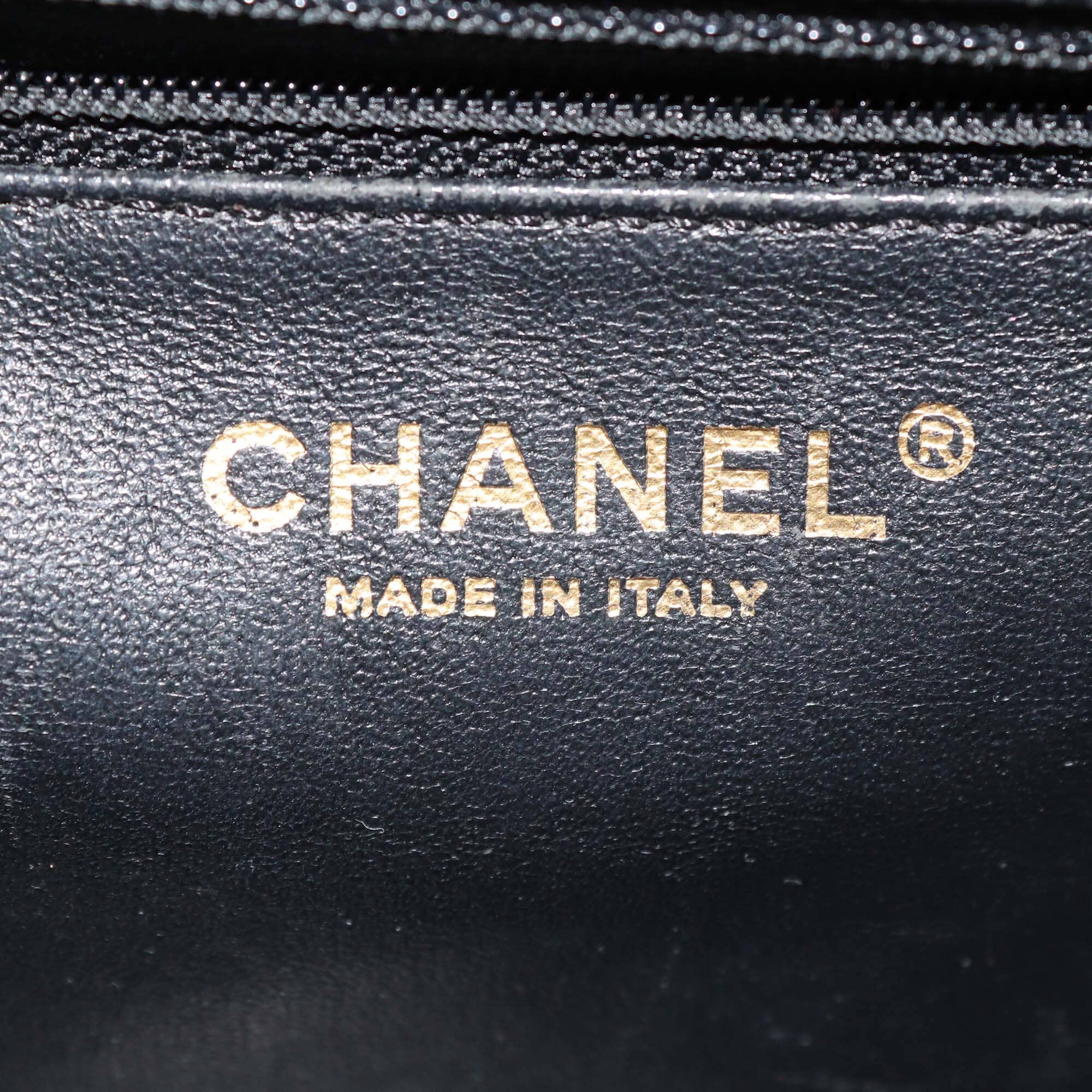 Chanel Black Quilted Caviar Leather Medium Business Affinity Flap Bag Womens Chanel 