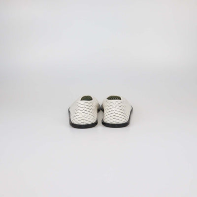 Proenza Schouler White Tee Perforated Leather Square Flats