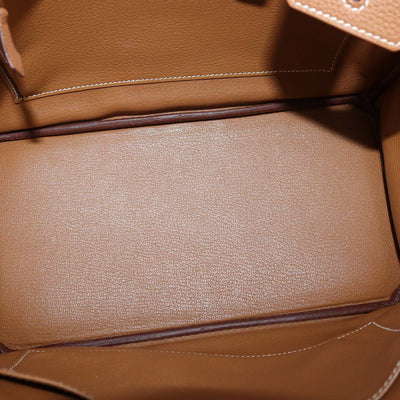 Hermes Gold Togo Leather Palladium Hardware Birkin 30 Bag