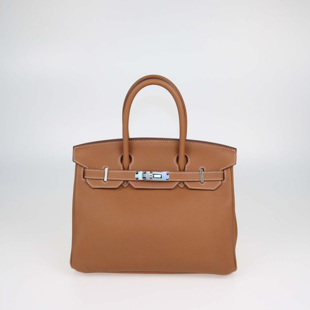 Hermes Gold Togo Leather Palladium Hardware Birkin 30 Bag