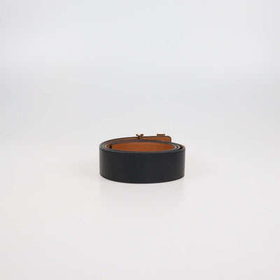 Louis Vuitton Black/Brown Leather Reversible 40MM Initiales Belt Mens Louis Vuitton 