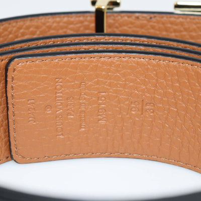 Louis Vuitton Black/Brown Leather Reversible 40MM Initiales Belt Mens Louis Vuitton 