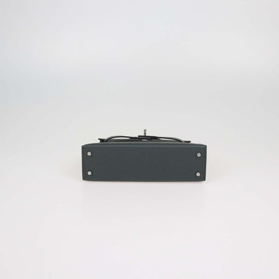 Hermes Tricolor Epsom Leather Palladium Hardware Mini Kelly II Sellier Bag
