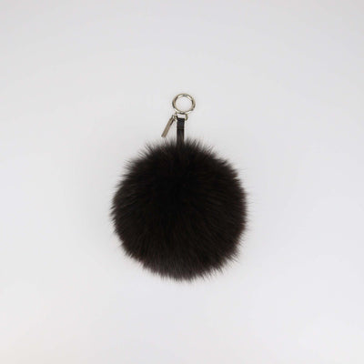 Fendi Brown/Pink Fur Pom Pom Bag Charm