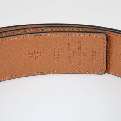 Louis Vuitton Black/Brown Leather Reversible 30MM Initiales Belt Womens Louis Vuitton 