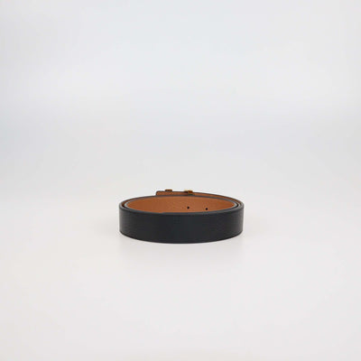 Louis Vuitton Black/Brown Leather Reversible 30MM Initiales Belt Womens Louis Vuitton 