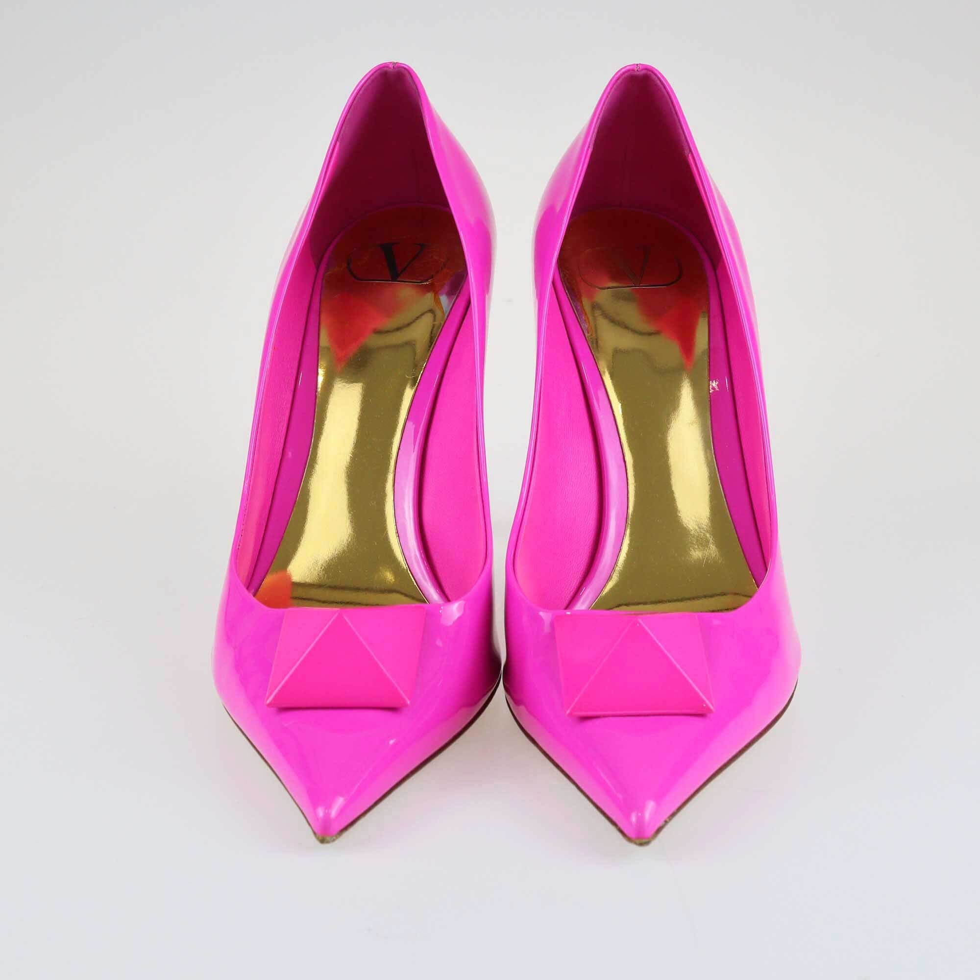 Valentino Garavani Pink One Stud Pumps Shoes Valentino 