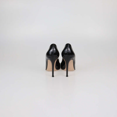 Gianvito Rossi Black Patent Leather Pointed Toe Pumps