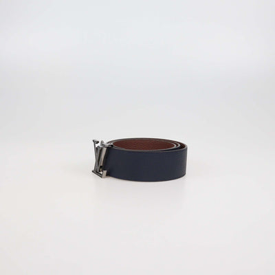 Louis Vuitton Black/Brown Leather Reversible 40MM LV Tilt Belt Mens Louis Vuitton 
