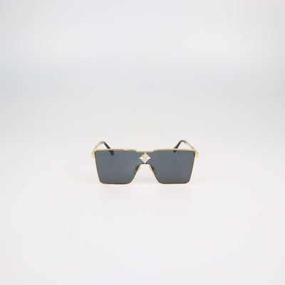 Louis Vuitton Gold, Black Cyclone Metal Sunglasses