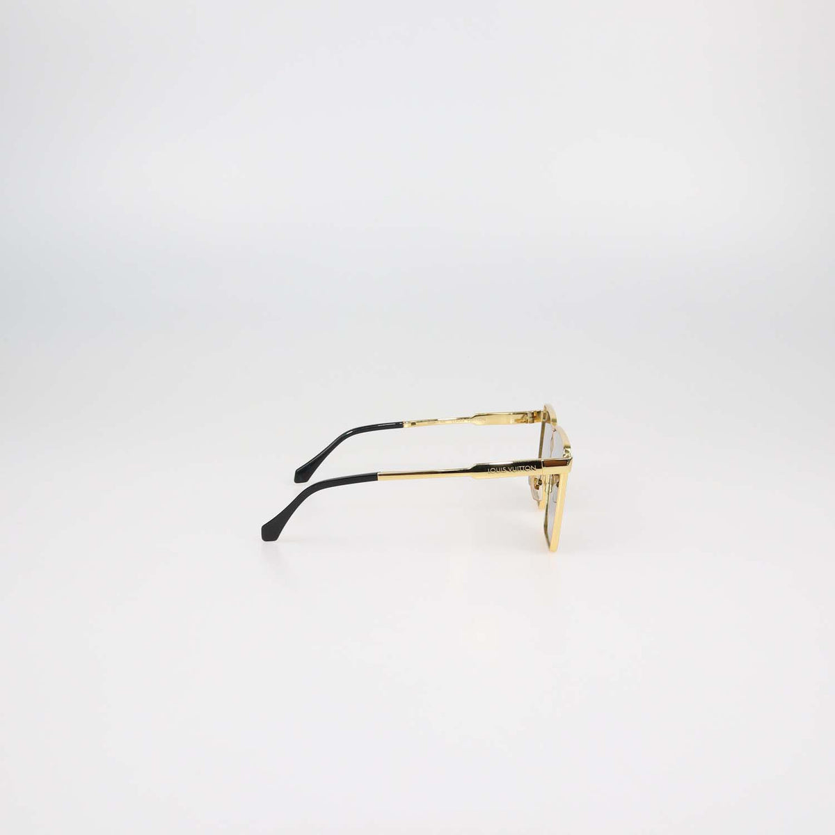 Louis Vuitton Gold, Black Cyclone Metal Sunglasses