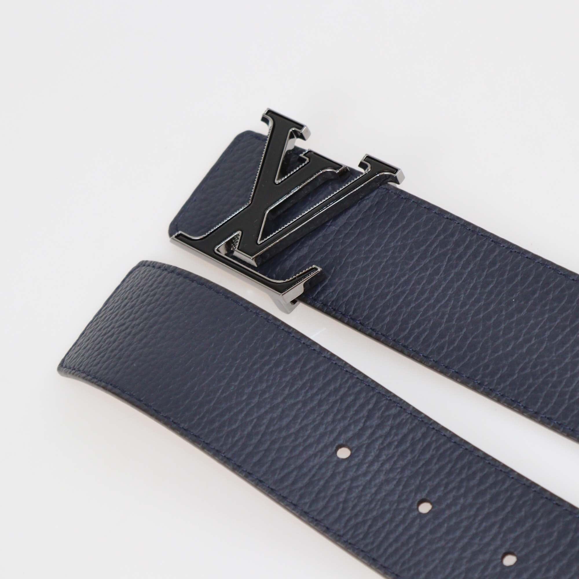 Louis Vuitton Black/Brown Leather Reversible 40MM LV Tilt Belt Mens Louis Vuitton 