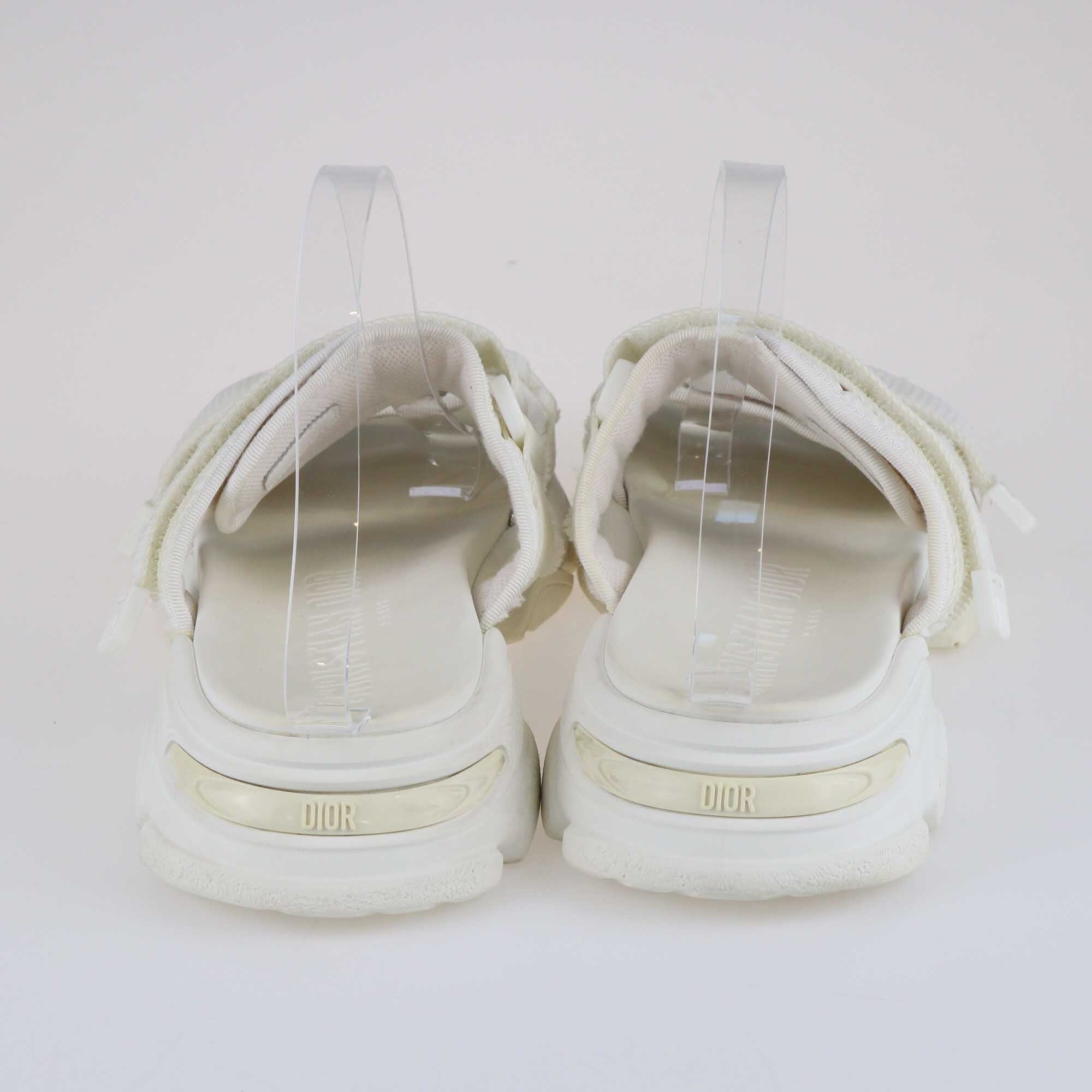 Dior White D Wander Slide Sandals Shoes Christian Dior 