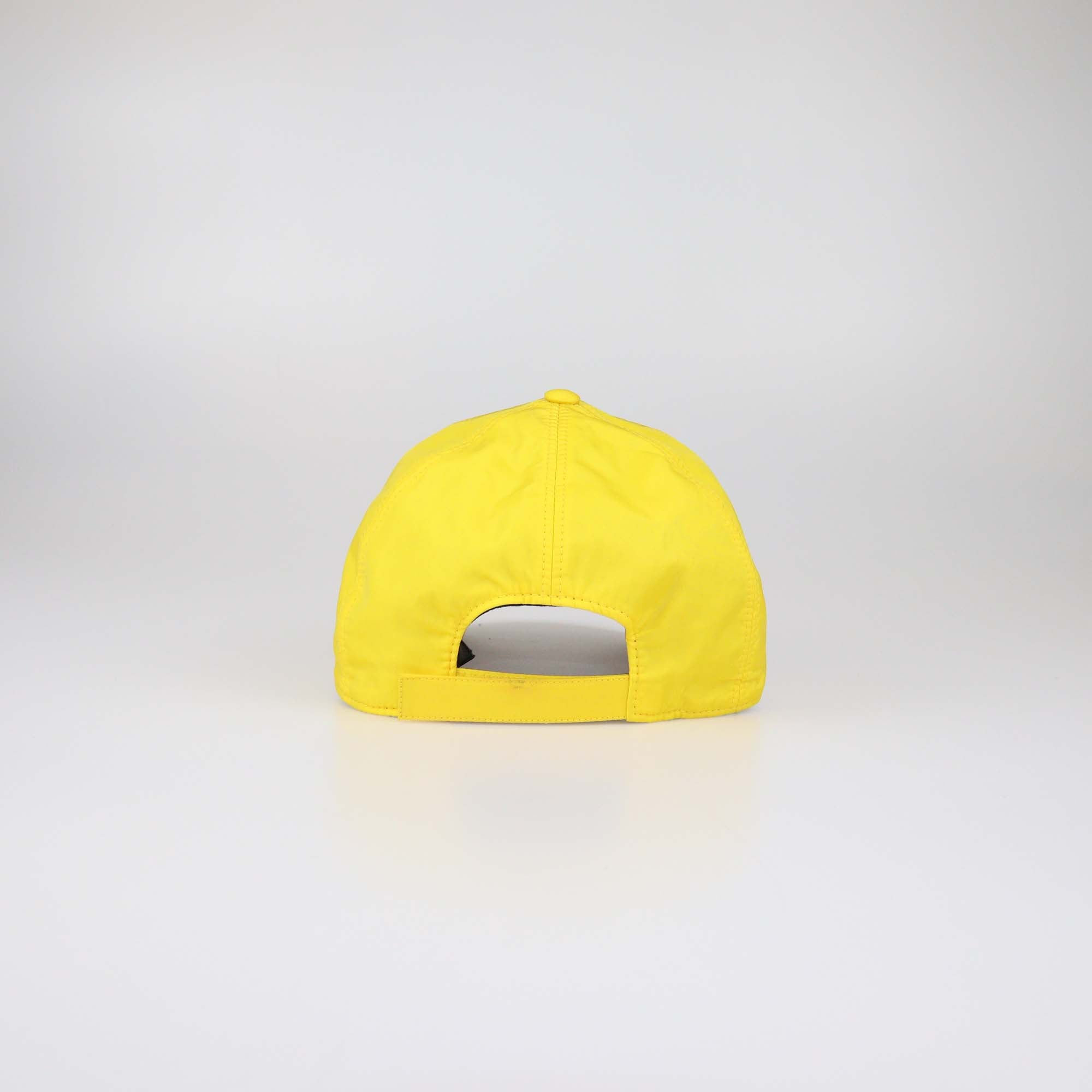 Fendi Yellow/Black Nylon Logo Patch Baseball Cap