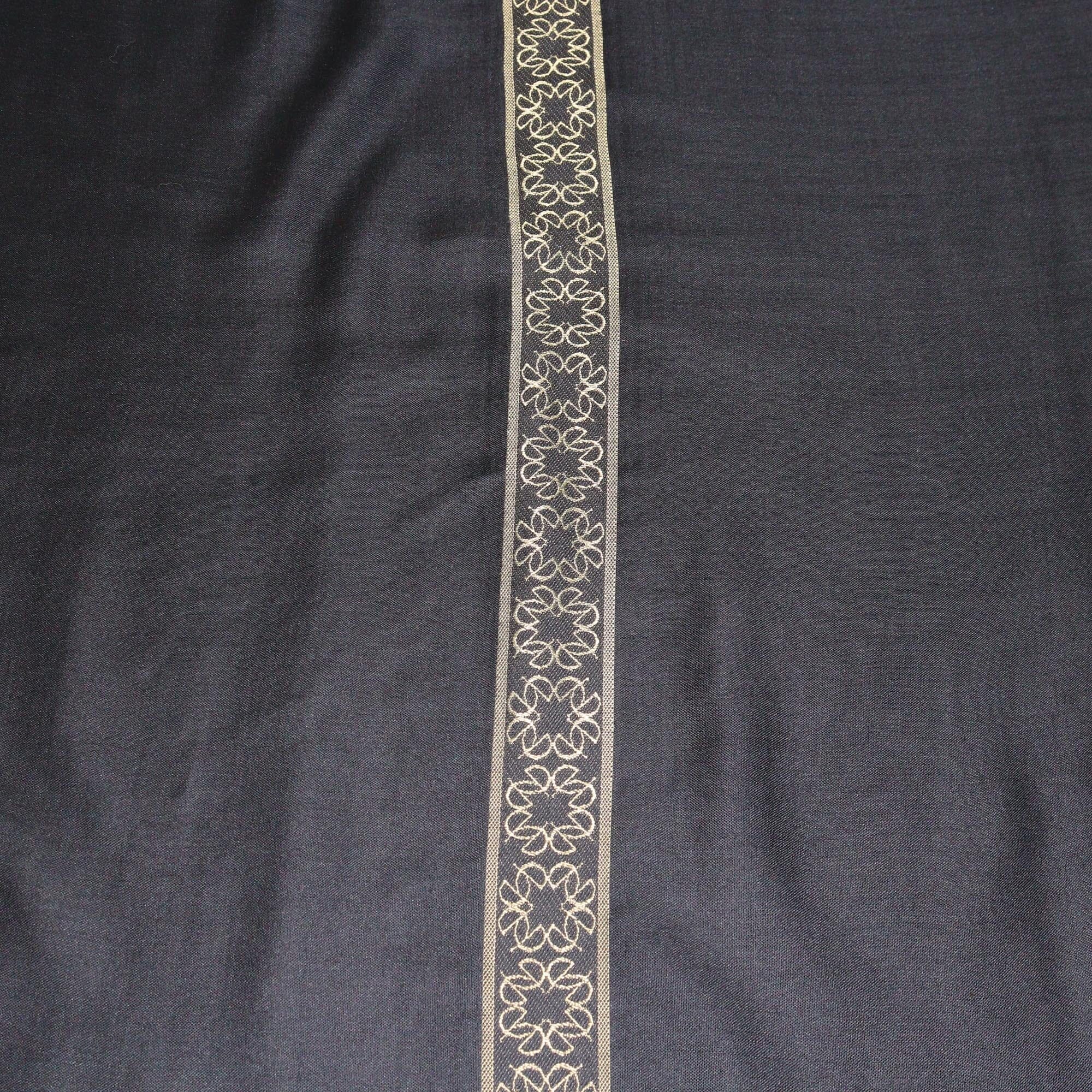 Elie Saab Black/Gold Logo Stripe Scarf Womens Elie Saab 