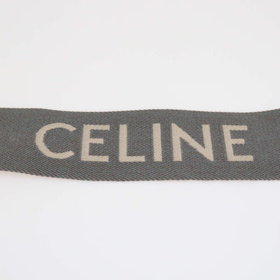 Celine Grey Fabric Jacquard Shoulder Strap Womens Celine 