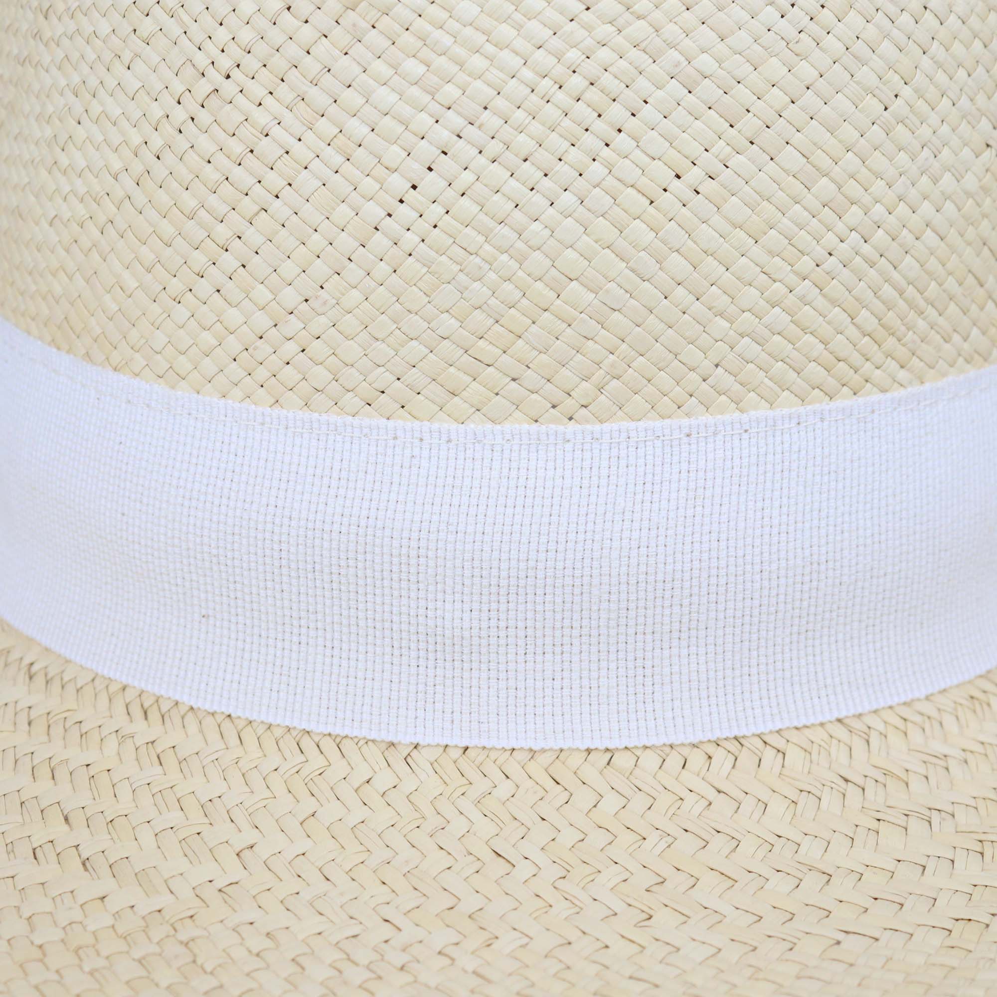 Giorgio Armani Beige Straw Panama Hat
