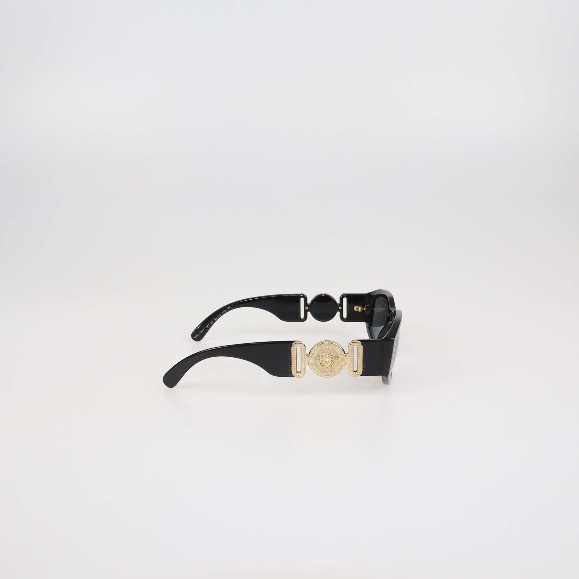 Versace Black Medusa Biggie Sunglasses Womens Versace 