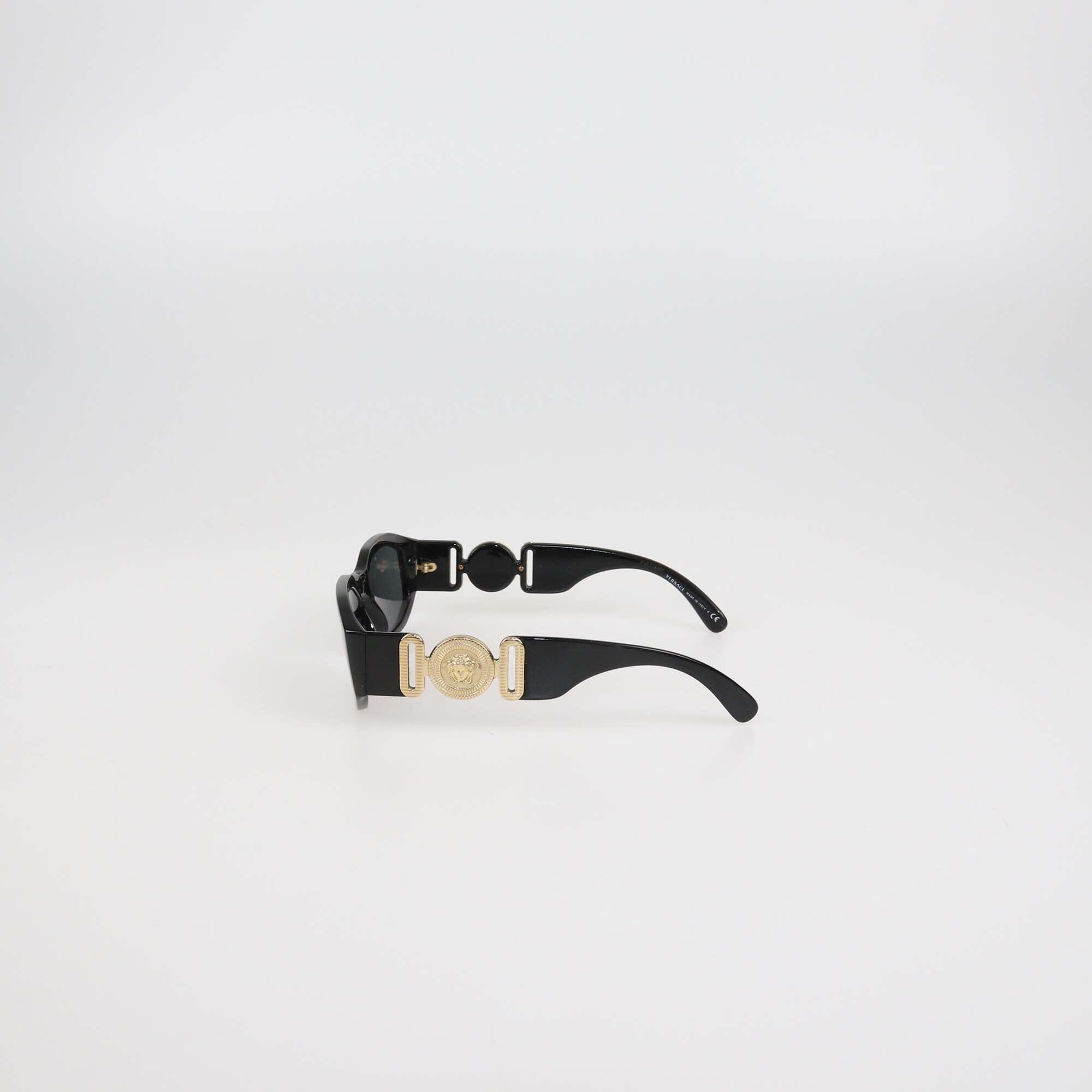 Versace Black Medusa Biggie Sunglasses Womens Versace 