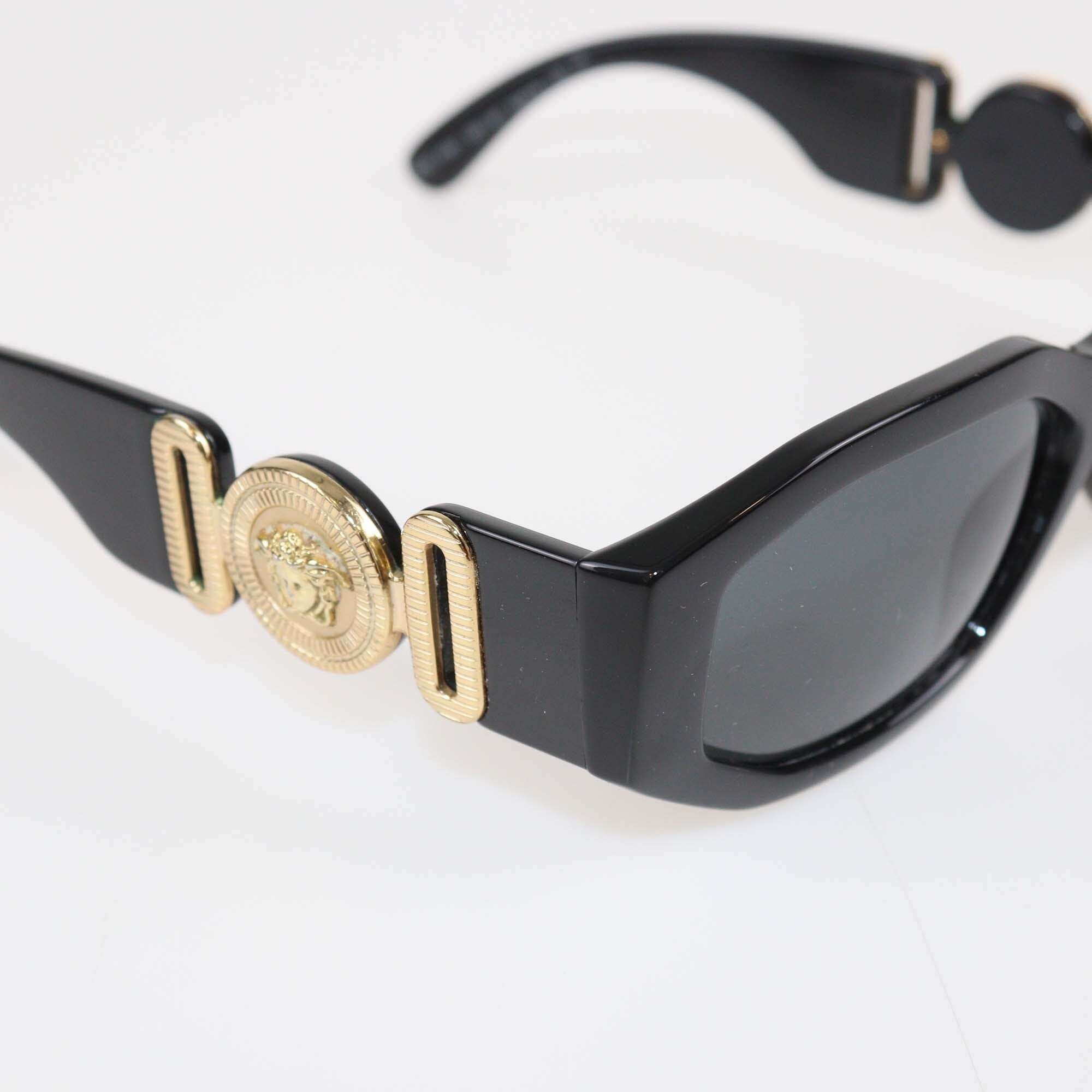 Versace Black Medusa Biggie Sunglasses Womens Versace 
