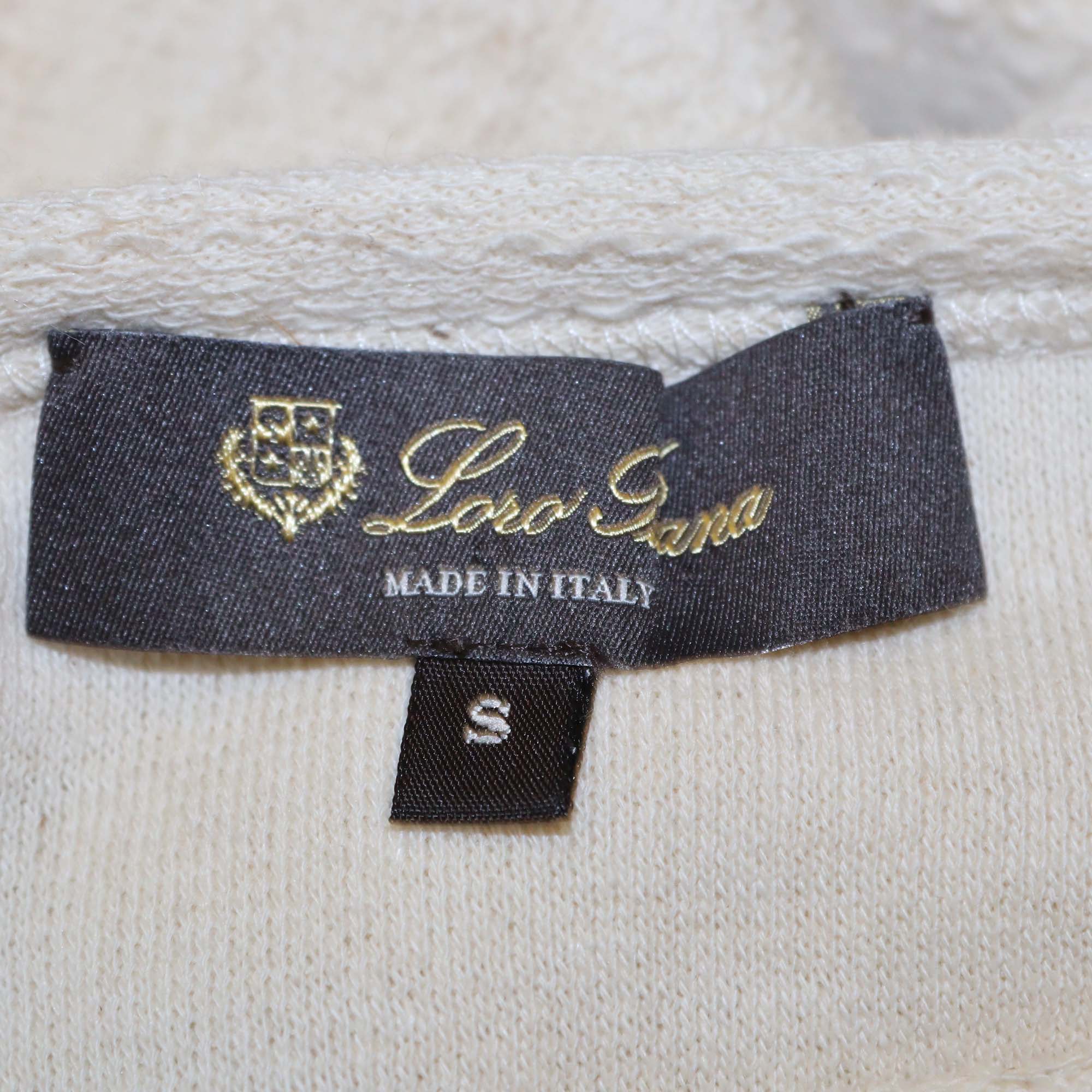Loro Piana Beige Cotton Blended Tacna Long Sleeve Sweatshirt & Pants