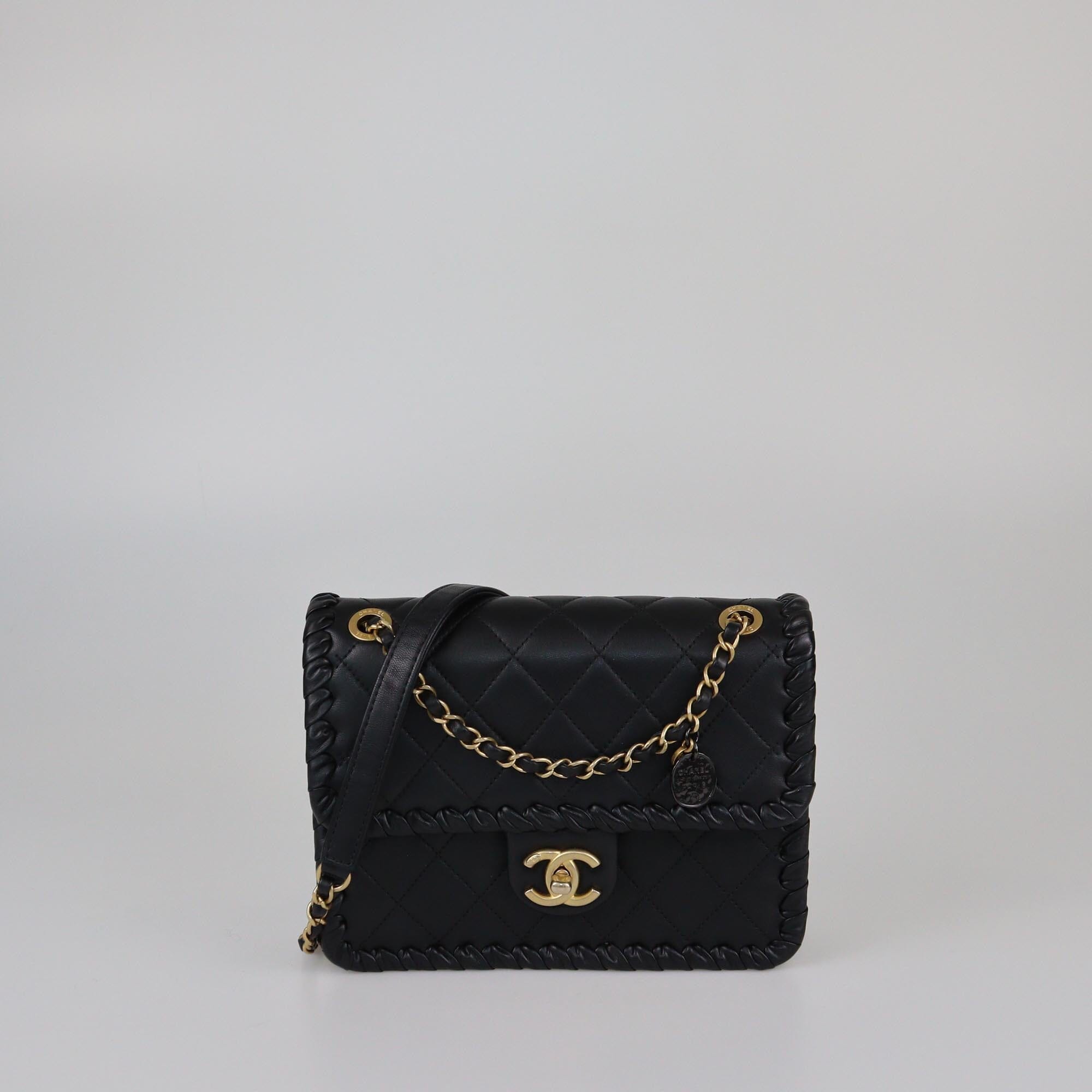 Chanel Black Quilted My Own Frame Flap Bag Womens Chanel 