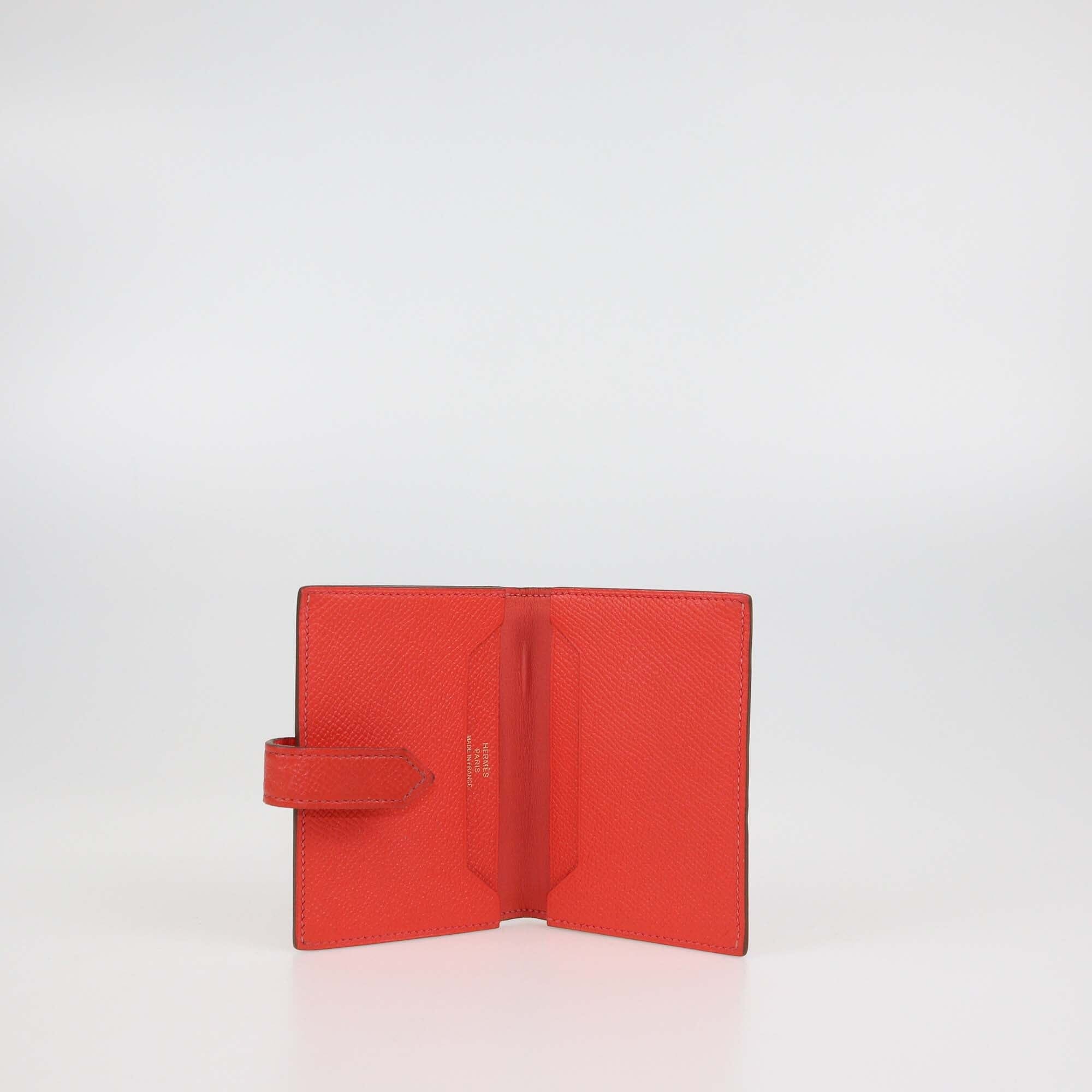 Hermes Capucine Epsom Bearn Card Holder Womens Hermes 