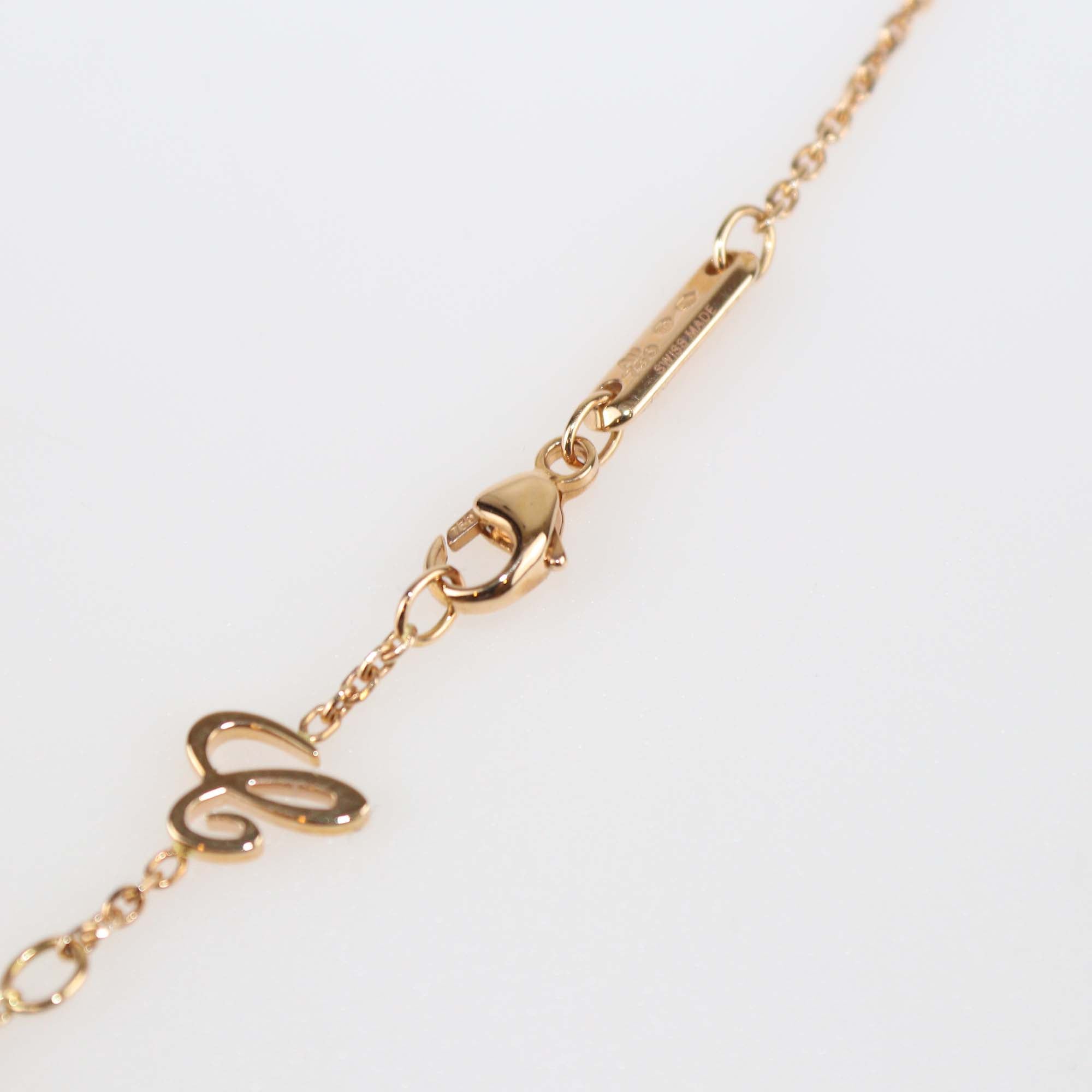 Chopard Ethical 18K Rose Gold Diamond Ice Cube Necklace