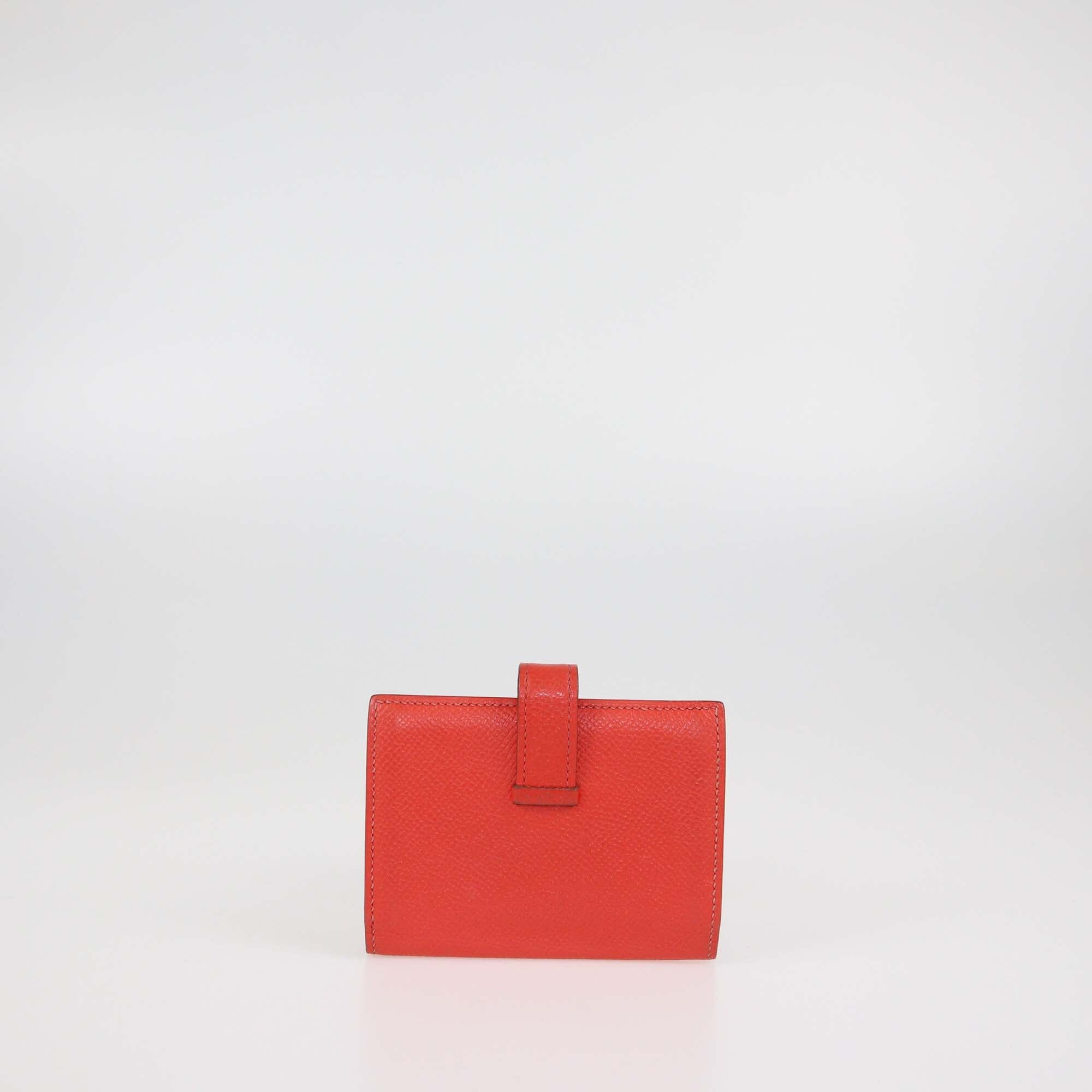 Hermes Capucine Epsom Bearn Card Holder Womens Hermes 