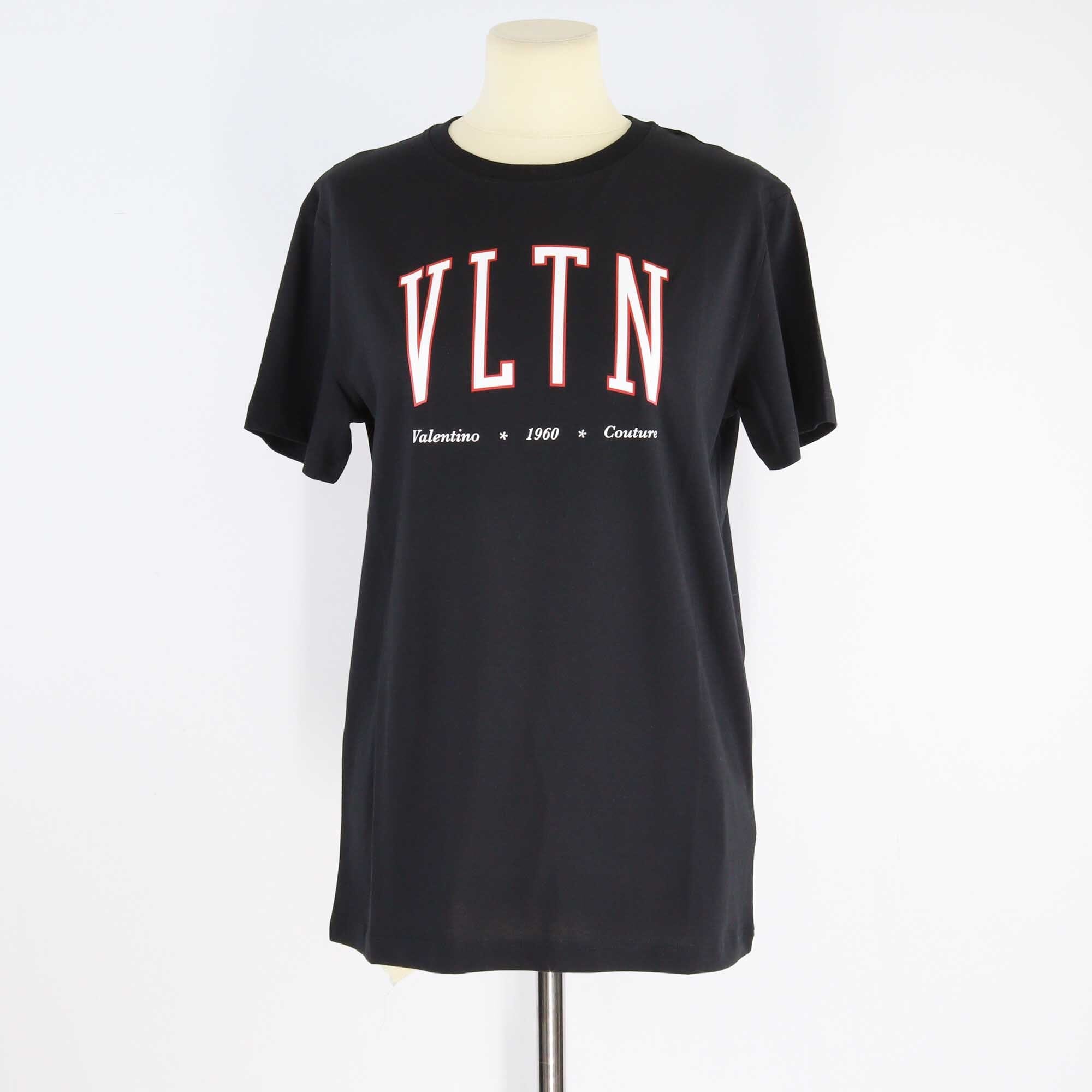 Valentino Black VLTN Print T-Shirt Clothing Valentino 